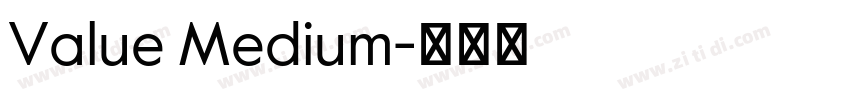 Value Medium字体转换